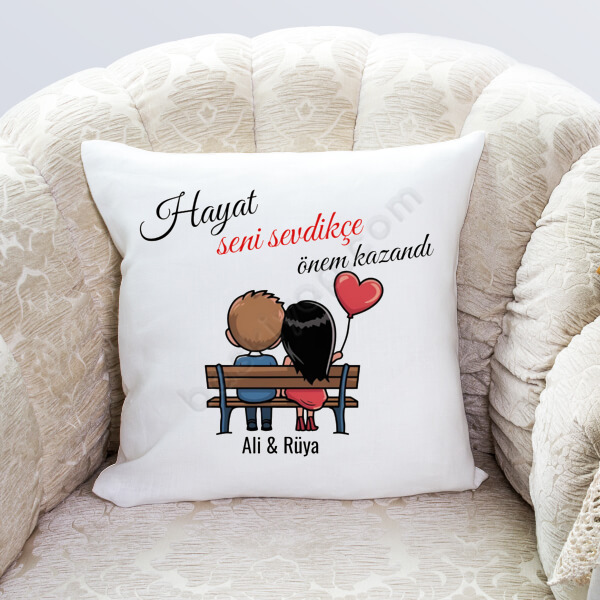 Sevgililer Gününe Özel Baskılı Yastık Kılıfı online tasarla