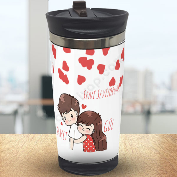 Sevgililer Gününe Özel Çelik Termos 300Ml online tasarla
