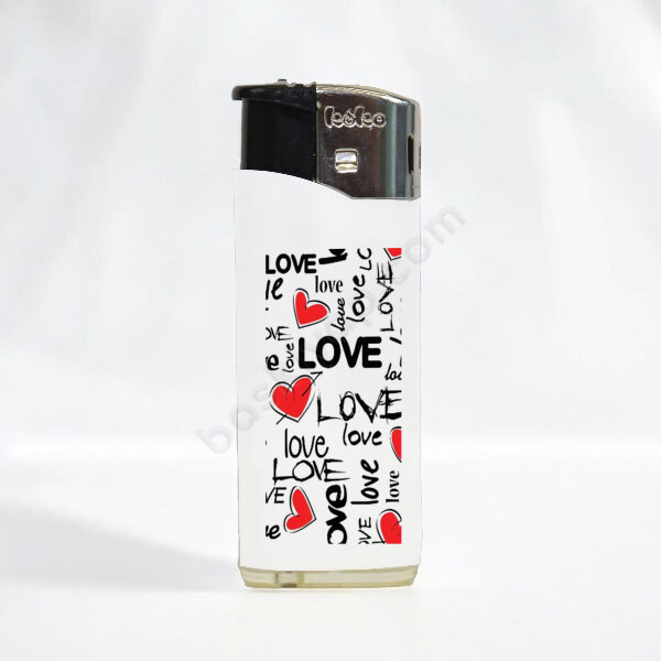 Sevgililer Gününe Özel Çakmak - Beyaz online tasarla