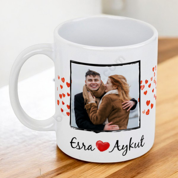 Sevgililer Günü Fotoğraflı Kupa online tasarla