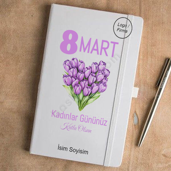 8 Mart Kadınlar Gününe Özel Ajanda online tasarla