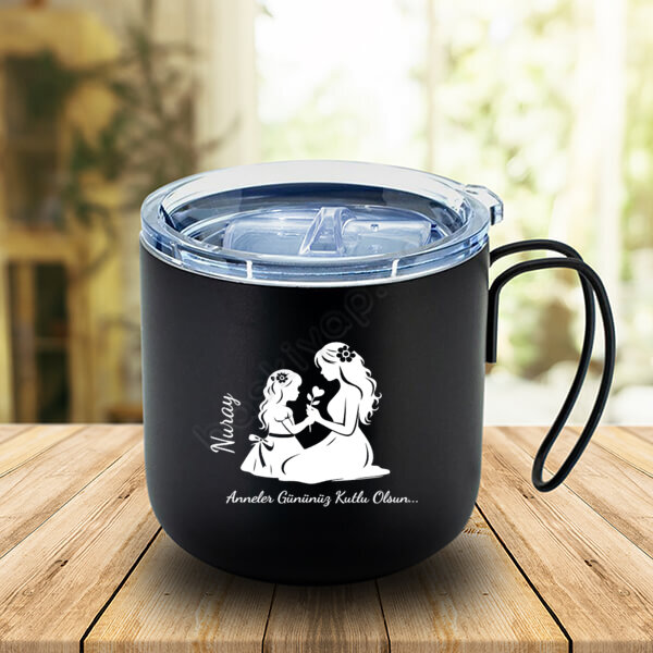 Anne Kız Tasarımlı Termos Bardak online tasarla