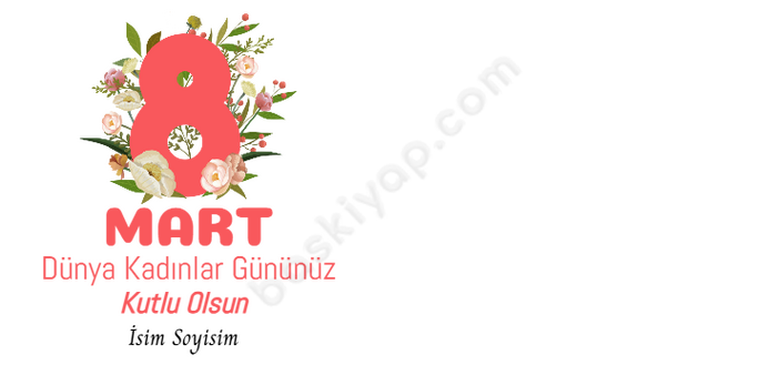 8 Mart Dünya Kadınlar Gününe Özel Termos Kupa online tasarla