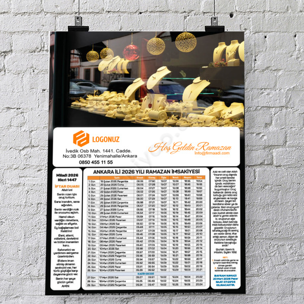 2026 İmsakiye Model - 4 online tasarla
