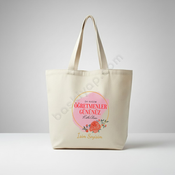 24 Kasım Öğretmenler Günü Baskılı Çanta-1 online tasarla