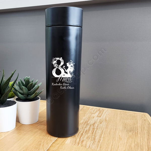 Kadınlar Günü  Hediye Termos online tasarla