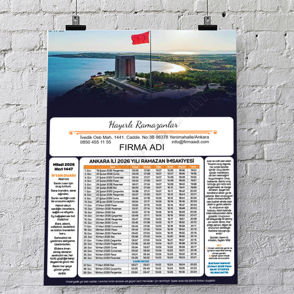 İmsakiye Model - 12 online tasarla