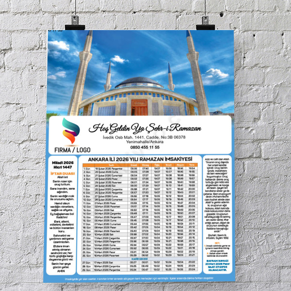 İmsakiye Model - 17 online tasarla