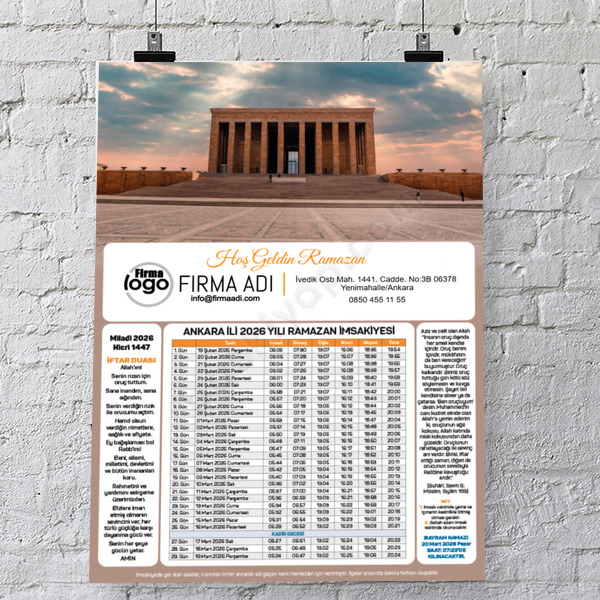 İmsakiye Model - 18 online tasarla