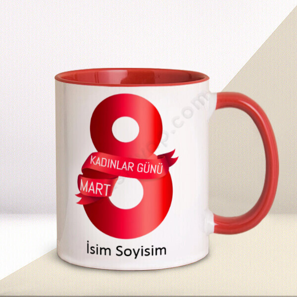 Kadınlar Günü Kupa Tasarımı online tasarla