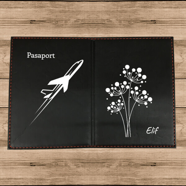 Kişiye Özel Termo Deri Kırmızı Pasaport Kılıfı Kendin Tasarla | 16391 online tasarla