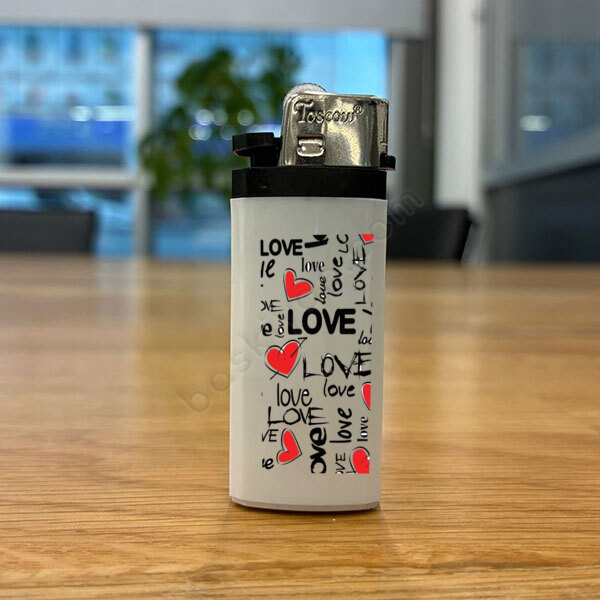 Sevgililer Gününe Özel Çakmak - Beyaz online tasarla