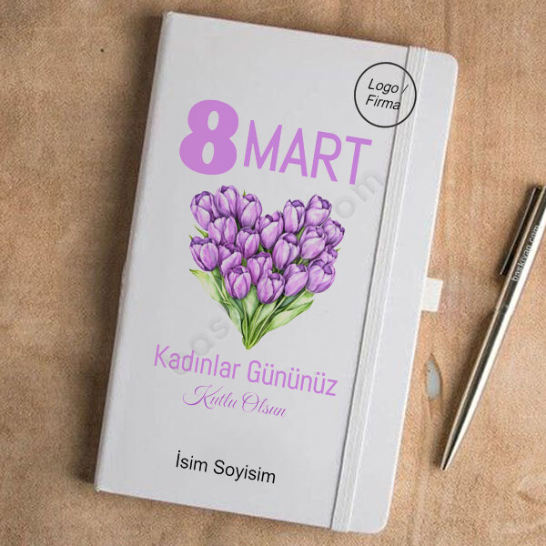 8 Mart Kadınlar Gününe Özel Ajanda online tasarla