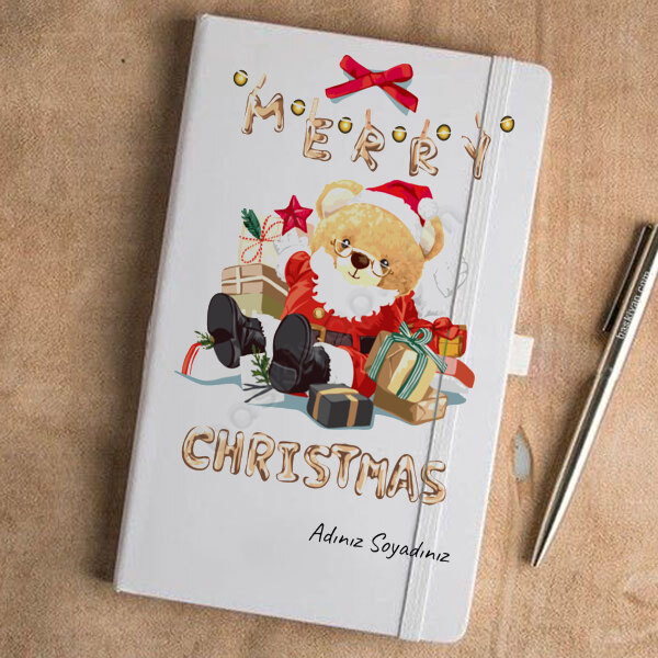 Ayıcık Tasarımlı Yılbaşı Ajandası online tasarla