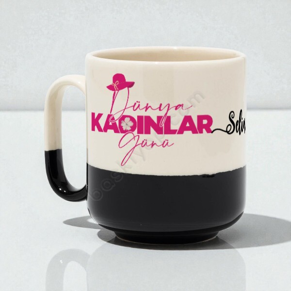 Kadınlar Günü Tasarımlı Kupa Bardak online tasarla