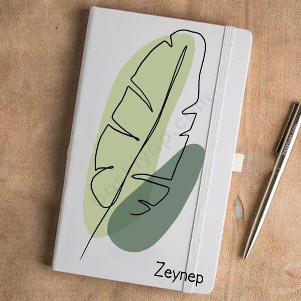 Yaprak Desenli Ajanda online tasarla