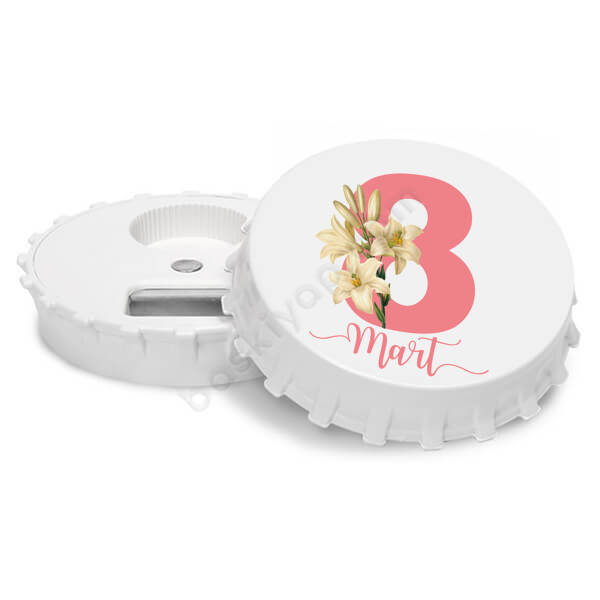 Kadınlar Gününe Özel Mıknatıslı Şişe Açacak online tasarla