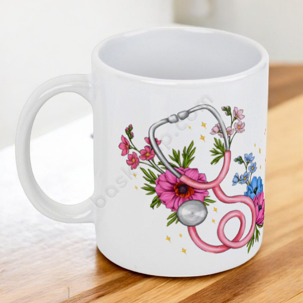 Steteskop Tasarımlı Tıp Bayramı Kupası online tasarla