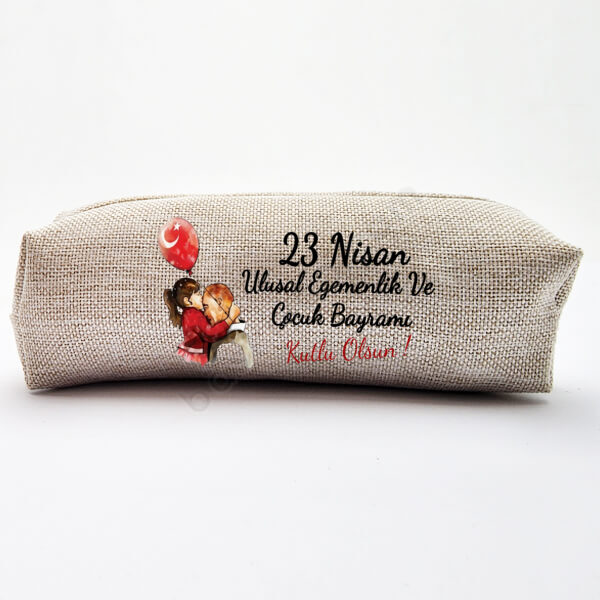 23 Nisan Ulusal Egemenlik Ve Çocuk Bayramı Keten Kalemlik-1 online tasarla