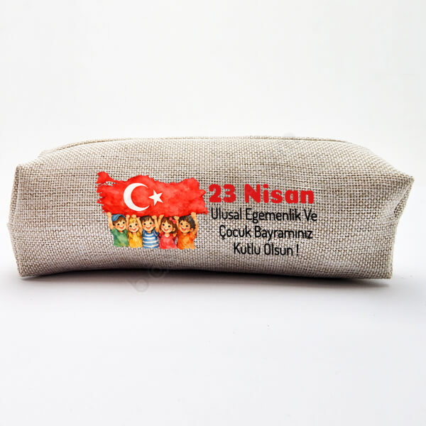 23 Nisan Ulusal Egemenlik Ve Çocuk Bayramı Keten Kalemlik-2 online tasarla