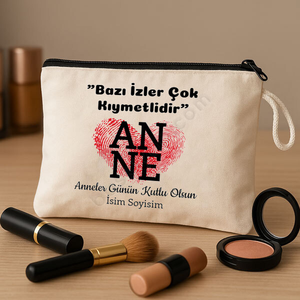 Anneler Gününe Özel Baskılı Makyaj Çantası online tasarla