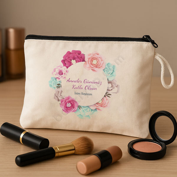Anneler Gününe Özel Baskılı Makyaj Çantası-2 online tasarla