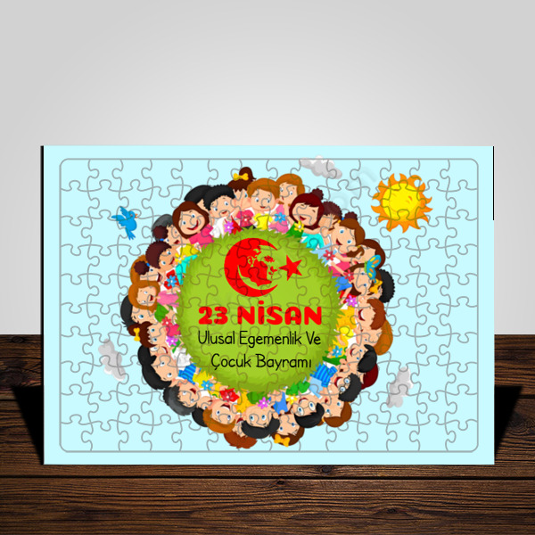 23 Nisan Ulusal Egemenlik Ve Çocuk Bayramı Yapboz -1 online tasarla