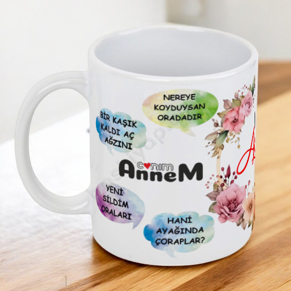 Canım Annem Tasarımlı Kupa Bardak online tasarla