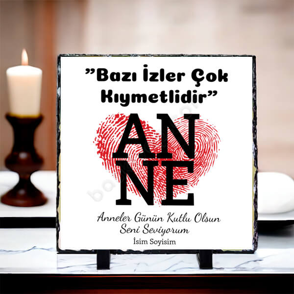 Anneler Gününe Özel Kare Taş Çerçeve online tasarla