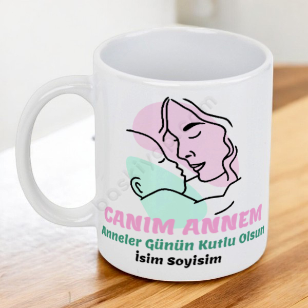 Anneler Gününe Özel Baskılı Kupa online tasarla