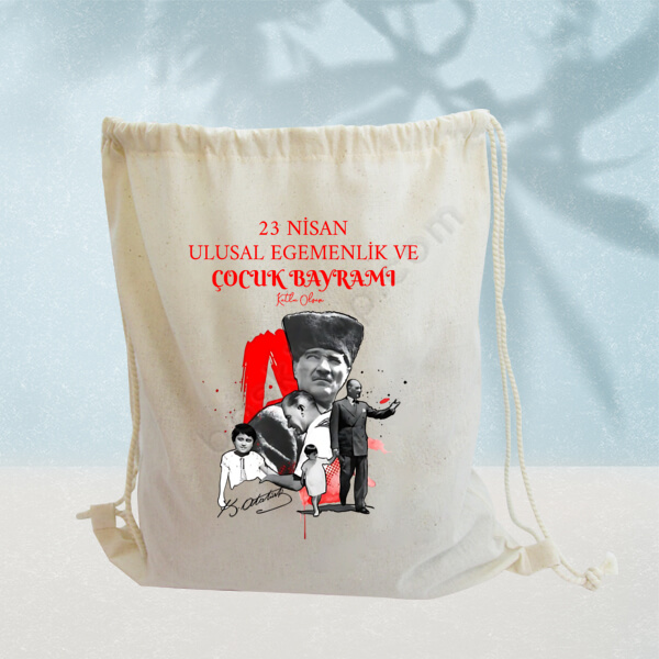 23 Nisan Ulusal Egemenlik Ve Çocuk Bayramı Sırt Çantası-1 online tasarla