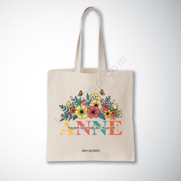 Anneler Gününe Özel Baskılı Promosyon Bez Çanta online tasarla