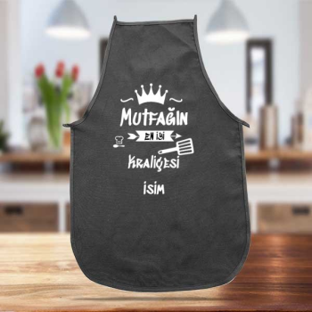 ''Mutfağın En İyi Kraliçesi'' Yazılı Mutfak Önlüğü
