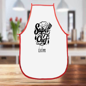 Süper Şef Yazılı Mutfak Önlüğü