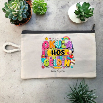 Okuluna Hoş Geldin Hediyesi Kalemlik-3 online tasarla