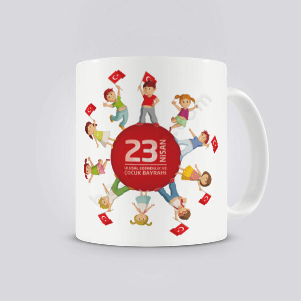 23 Nisan Çocuk Bayramı 5 Tasarım Kupa Bardak online tasarla