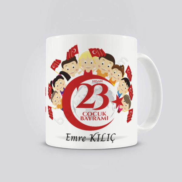 23 Nisan Çocuk Bayramı 6 Tasarım Kupa Bardak online tasarla
