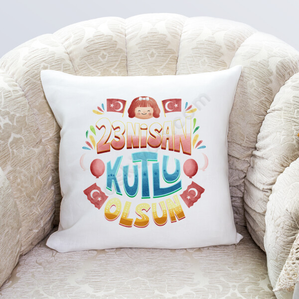 23 Nisan Çocuk Bayramı Tasarım 2 Yastık online tasarla