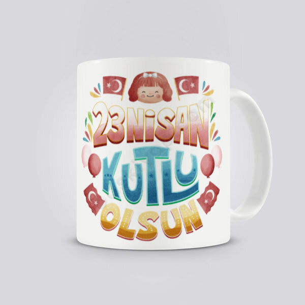23 Nisan Çocuk Bayramı Tasarım Kupa Bardak online tasarla