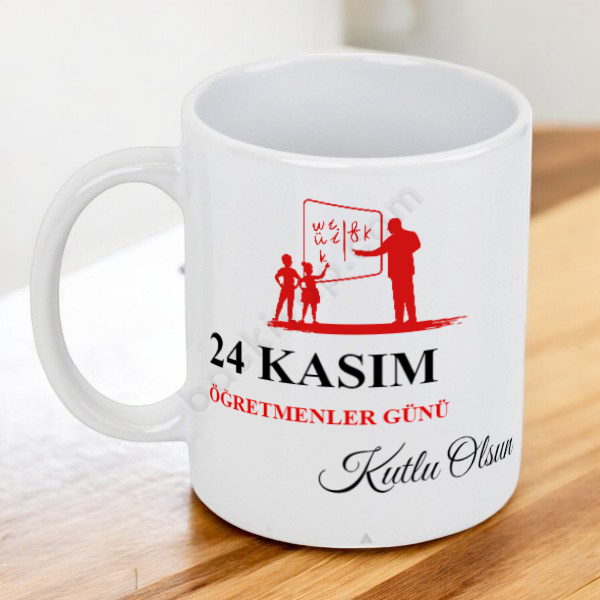 24 Kasım Atatürk Tasarımlı Kupa Bardak online tasarla