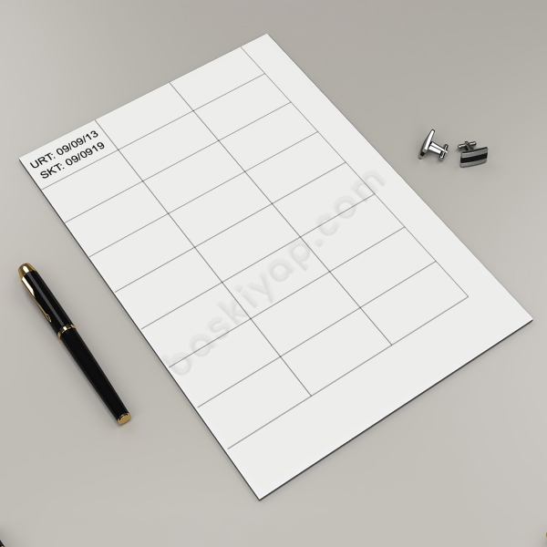 24 Parça Son Kullanım Tarihi Etiketi online tasarla