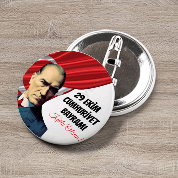 29 Ekim Buton Rozet - Kendin Tasarla 55 Mm online tasarla