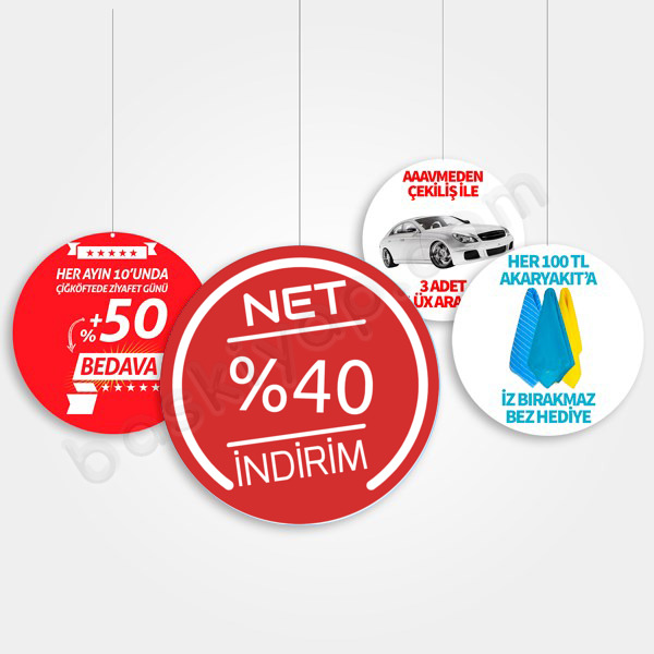 %40 İndirim online tasarla