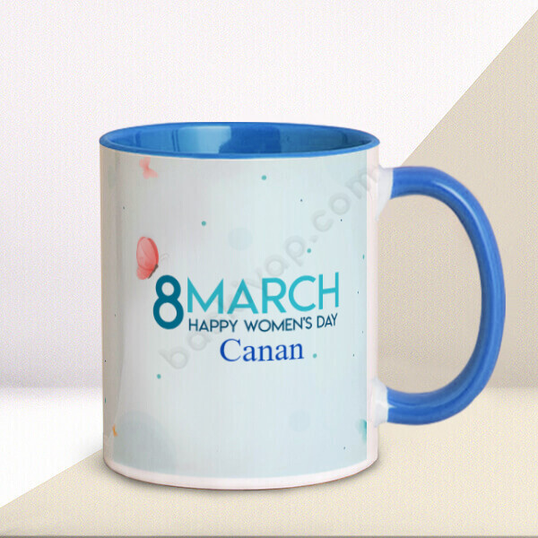 8 Mart Dünya Kadınlar Gününüz Kutlu Olsun Tasarımlı Kupa online tasarla