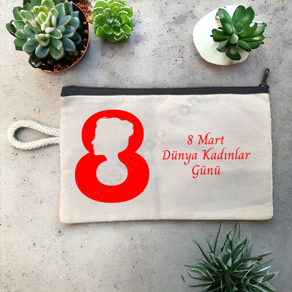 8 Mart Tasarımlı Kalemlik online tasarla