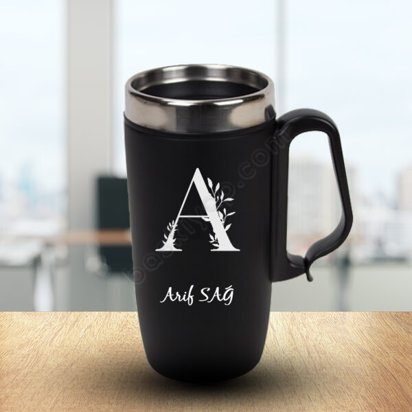 A Harf Baskılı Termos Bardak online tasarla