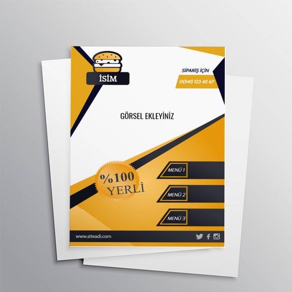 Burger online tasarla