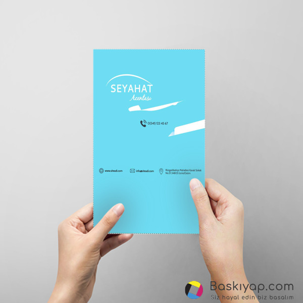 Açık Mavi Seyahat Acentesi online tasarla