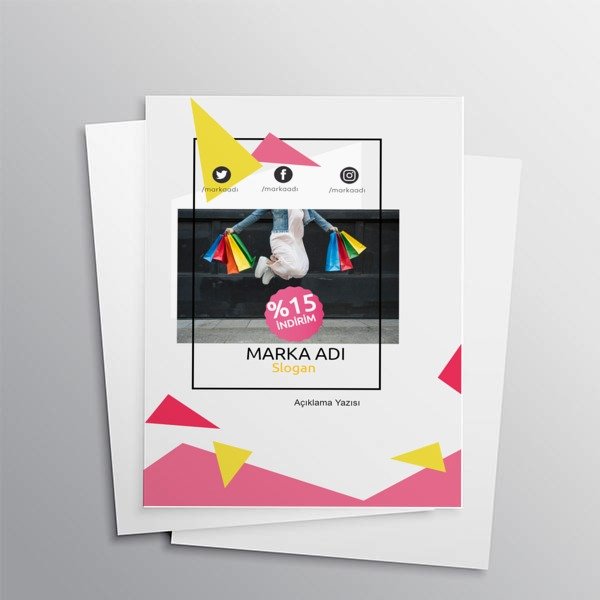 Alışveriş Broşurü online tasarla