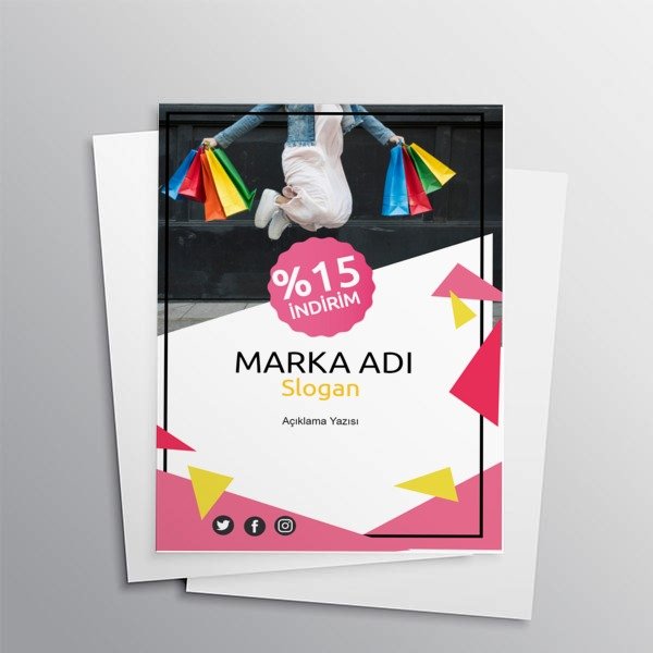 Alışveriş Broşürü online tasarla